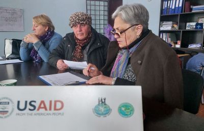 Women initiative group of the village Pakhulani working on the issue for advocacy