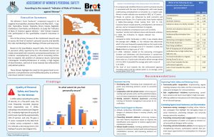 Assessment of Women’s Personal Safety